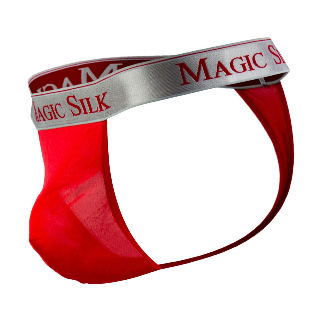 Magic Silk 4586 Seidenstrick-Mikro-String Farbe Rot