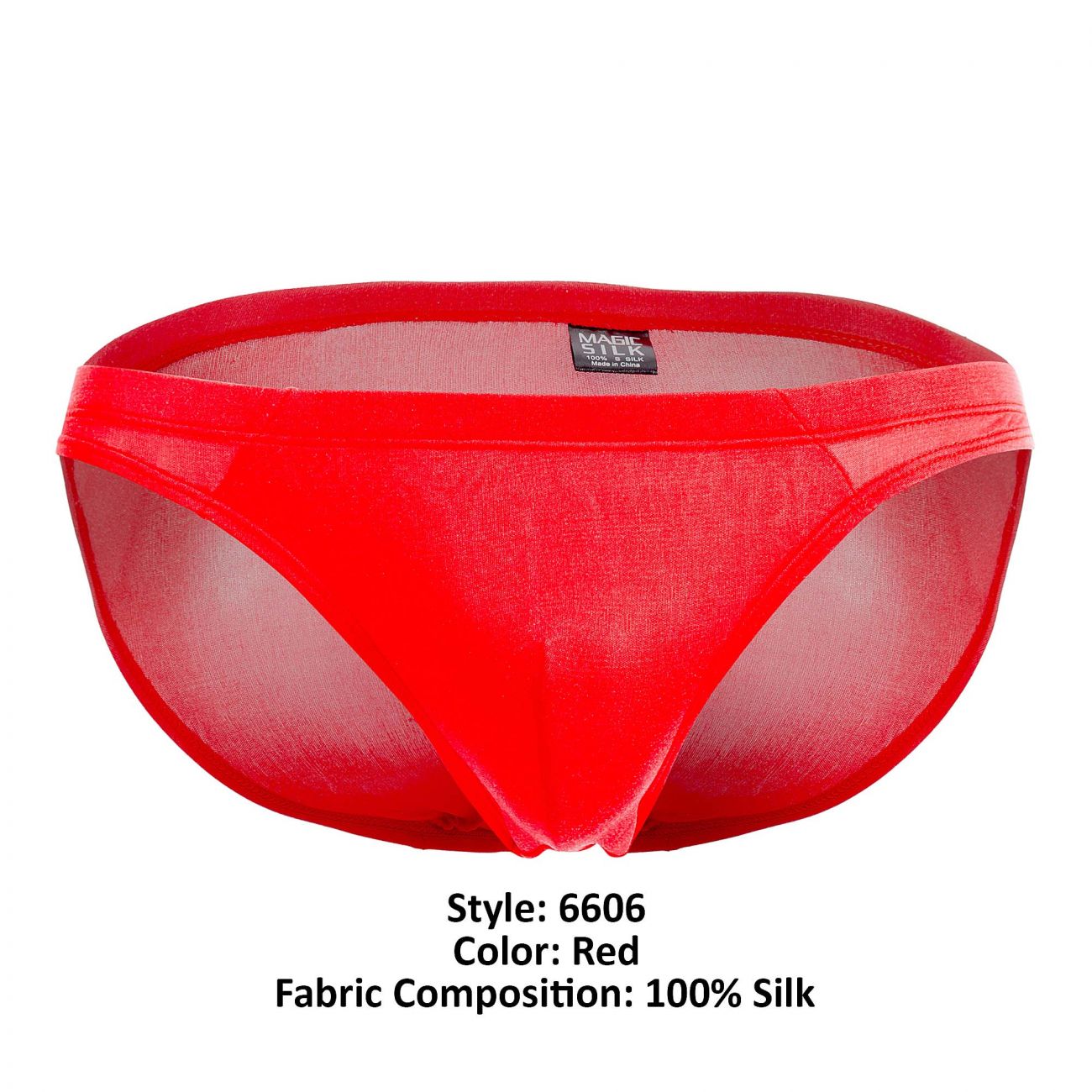 Slip en soie Magic Silk 6606 Couleur Rouge