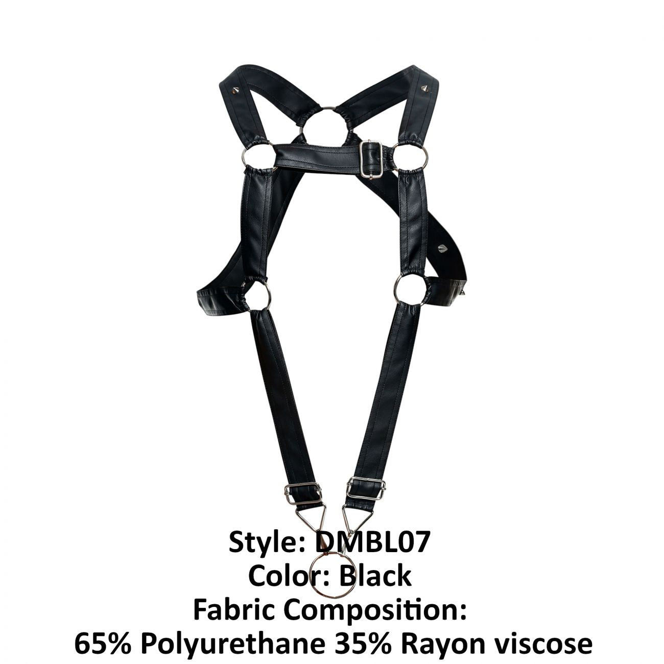 MaleBasics DMBL07 DNGEON Cross Cockring Harness Color Black