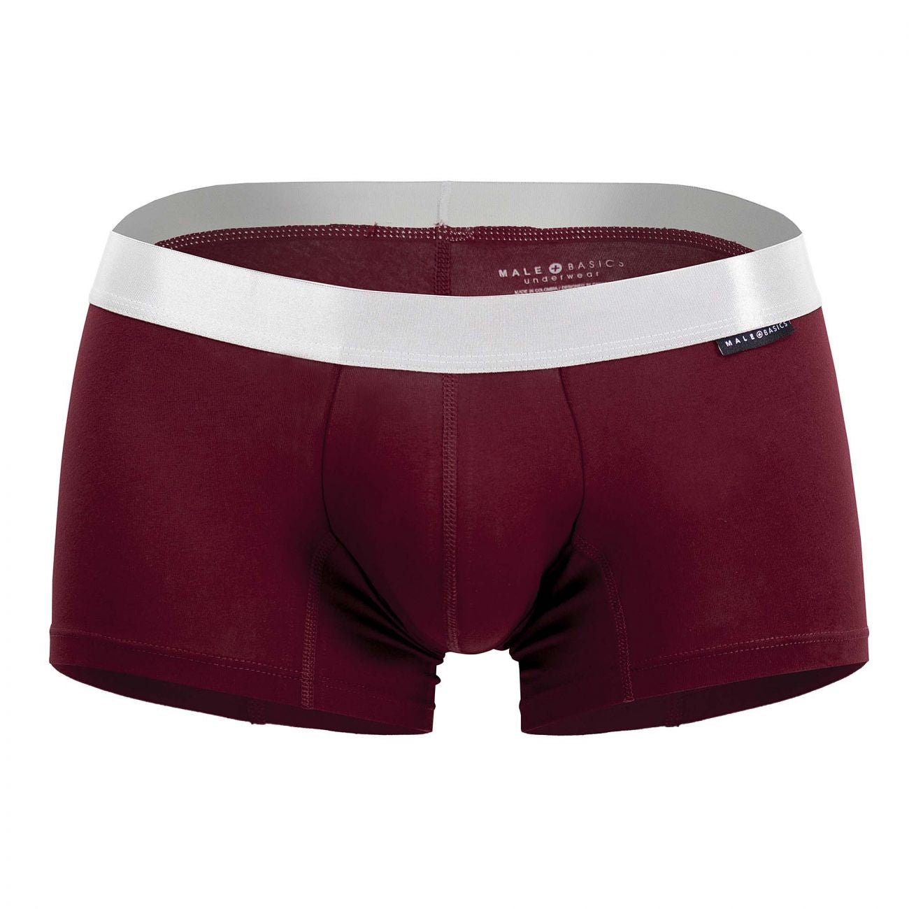 MaleBasics MB101 Classic Pima Trunks Color Wine