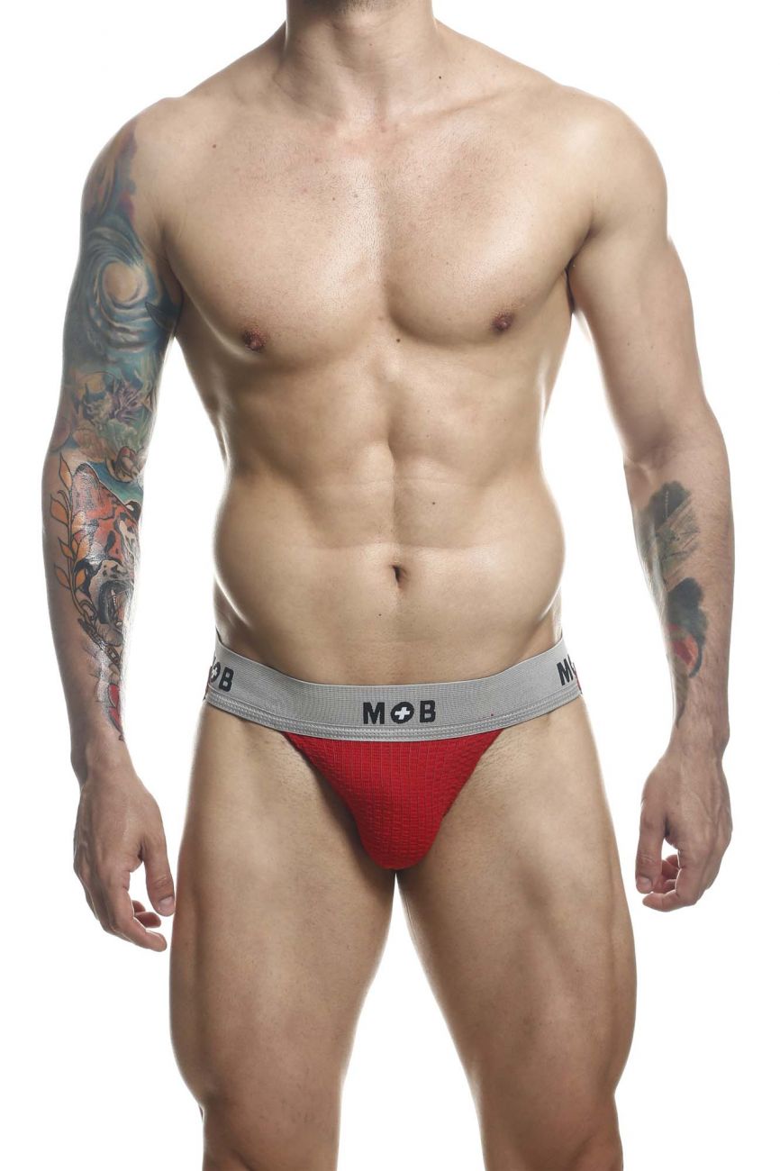 Jockstrap fétichiste classique MaleBasics MBL107 MOB 3 pouces Couleur Rouge