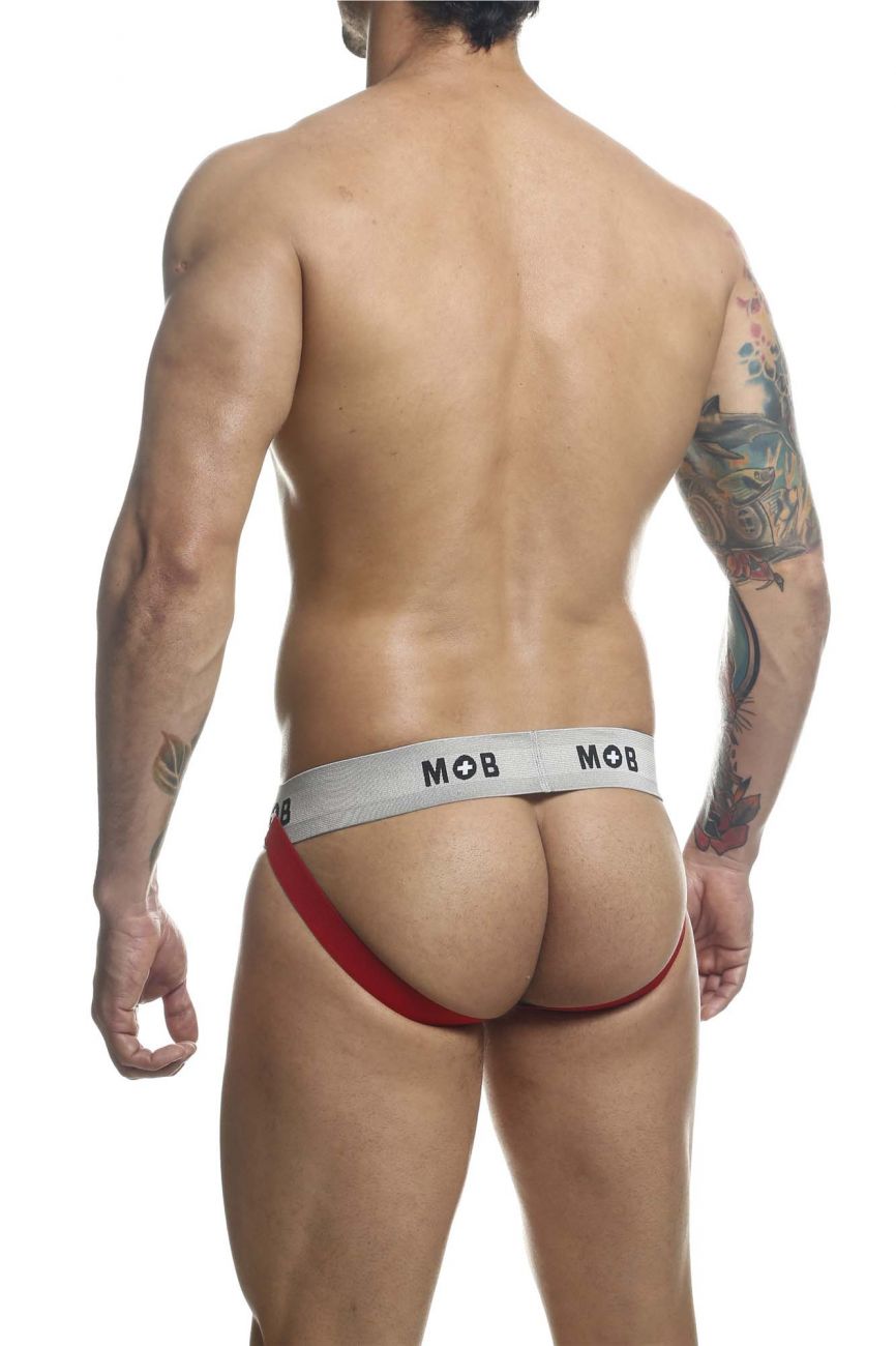 Jockstrap fétichiste classique MaleBasics MBL107 MOB 3 pouces Couleur Rouge