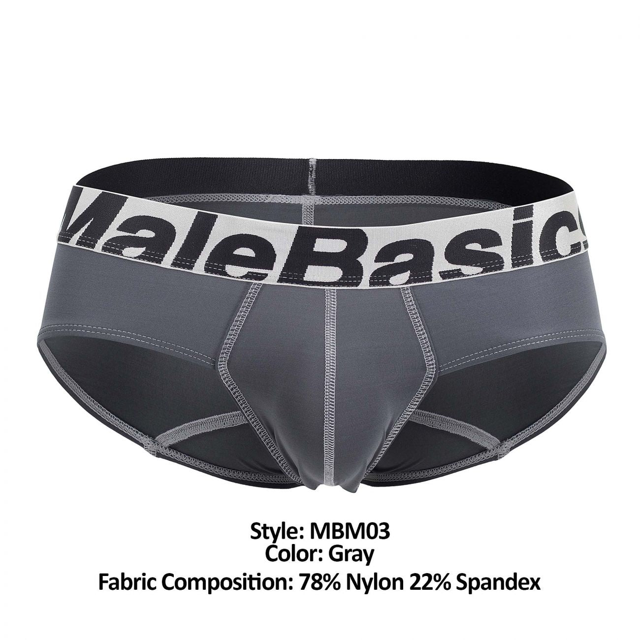 Slip de performance MaleBasics MBM03 Couleur Gris