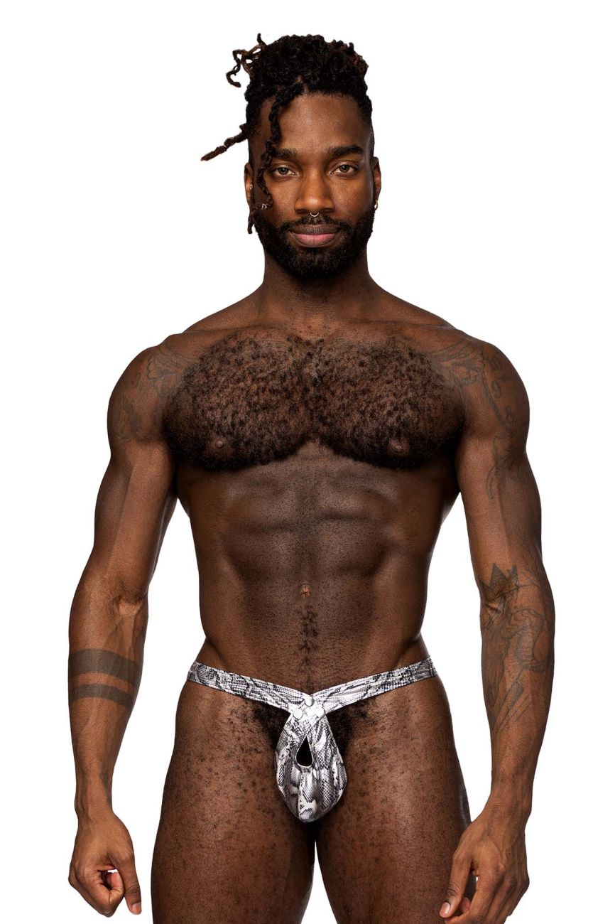 String croisé Male Power 409-282 S-naked couleur argent-noir