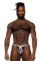 String croisé Male Power 409-282 S-naked couleur argent-noir