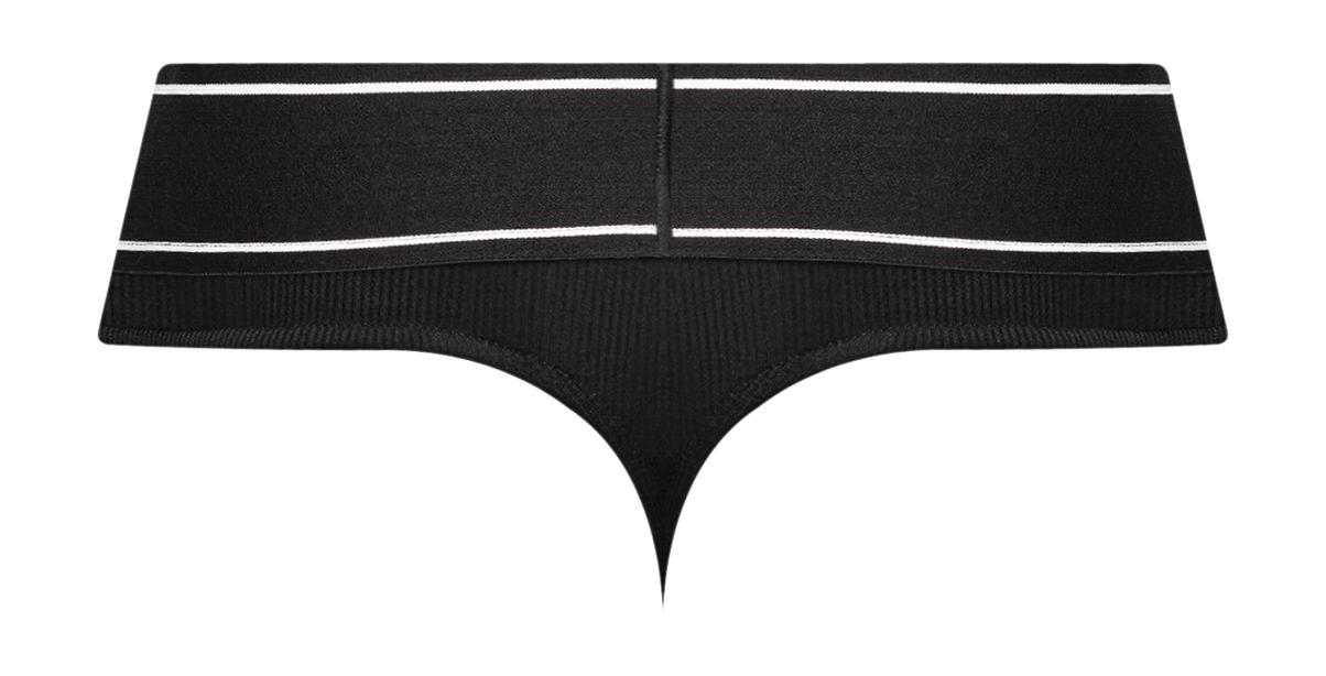 Male Power 442-275 Modal Rib Bong Thong Color Black