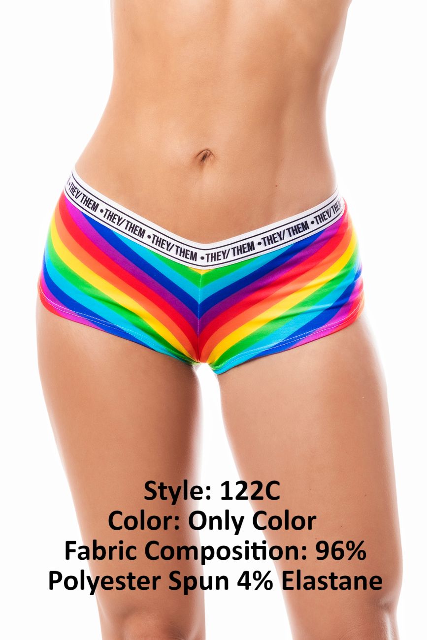 Mapale 122C Rainbow Cheeky Short Couleur uniquement Couleur