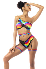 Ensemble de trois pièces Mapale 2720 Couleur Noir Imprimés