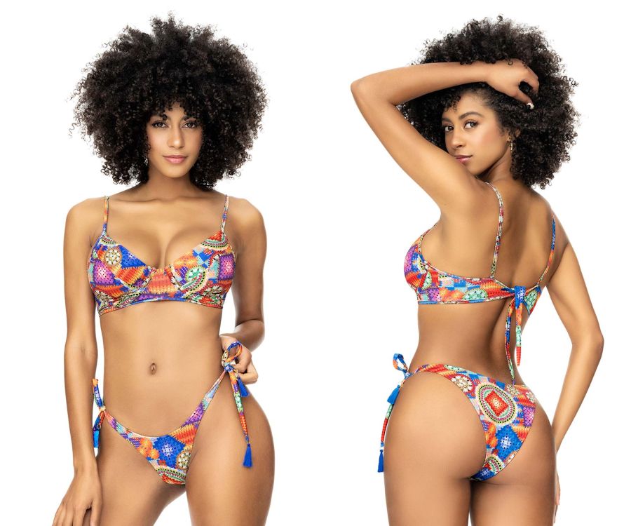 Maillot de bain deux pièces à armatures Mapale 67053 Couleur Crochet Imprimé