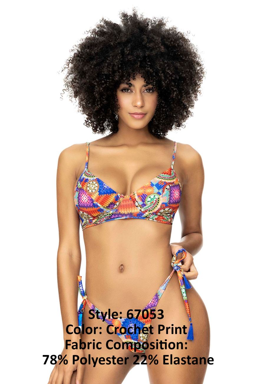 Maillot de bain deux pièces à armatures Mapale 67053 Couleur Crochet Imprimé