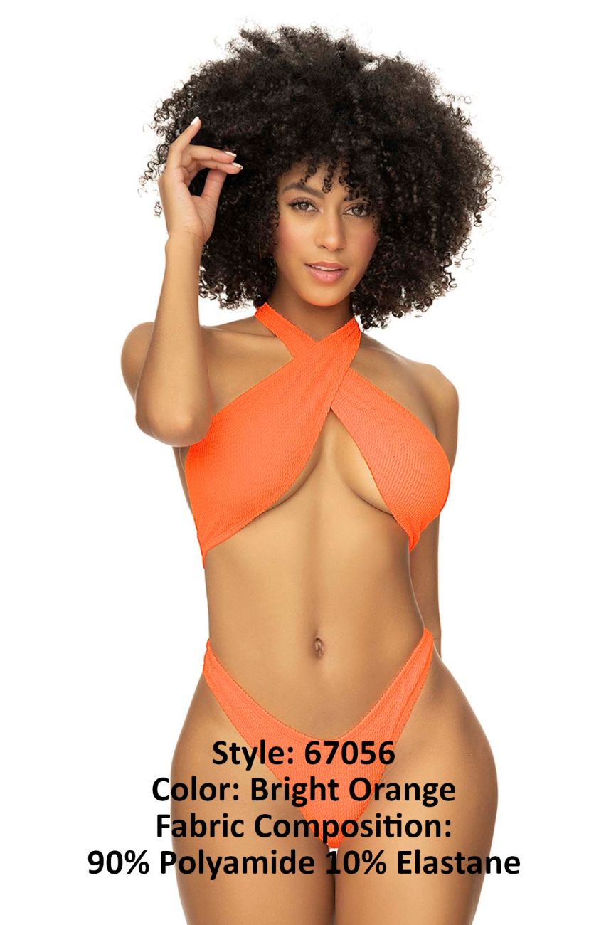 Mapale 67056 Monokini côtelé Couleur Orange vif