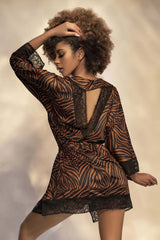 Mapale 7456 Robe Farbe Animal Print