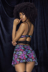 Ensemble Babydoll trois pièces Mapale 7496 Color Dream Flower Print