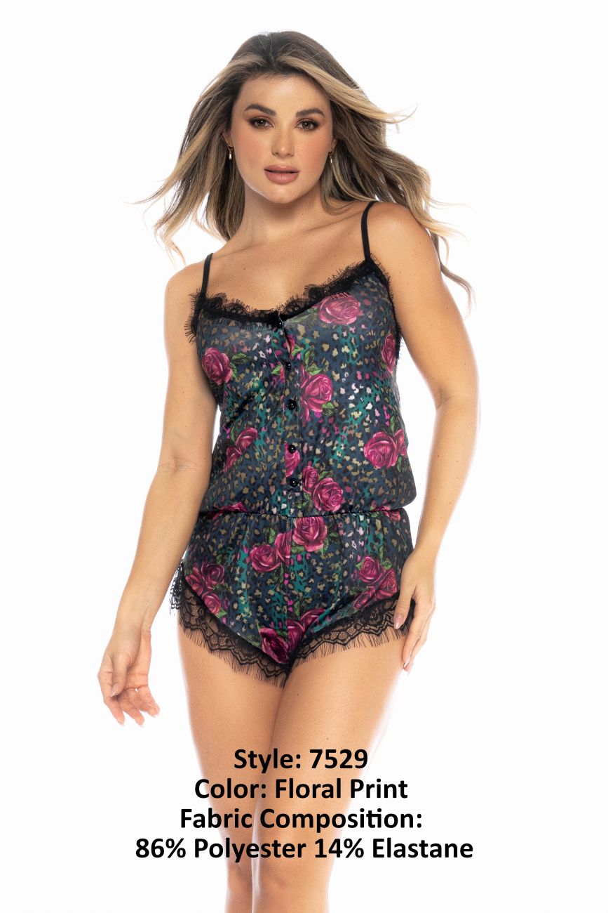 Mapale 7529 Schlafanzug, Farbe Blumendruck