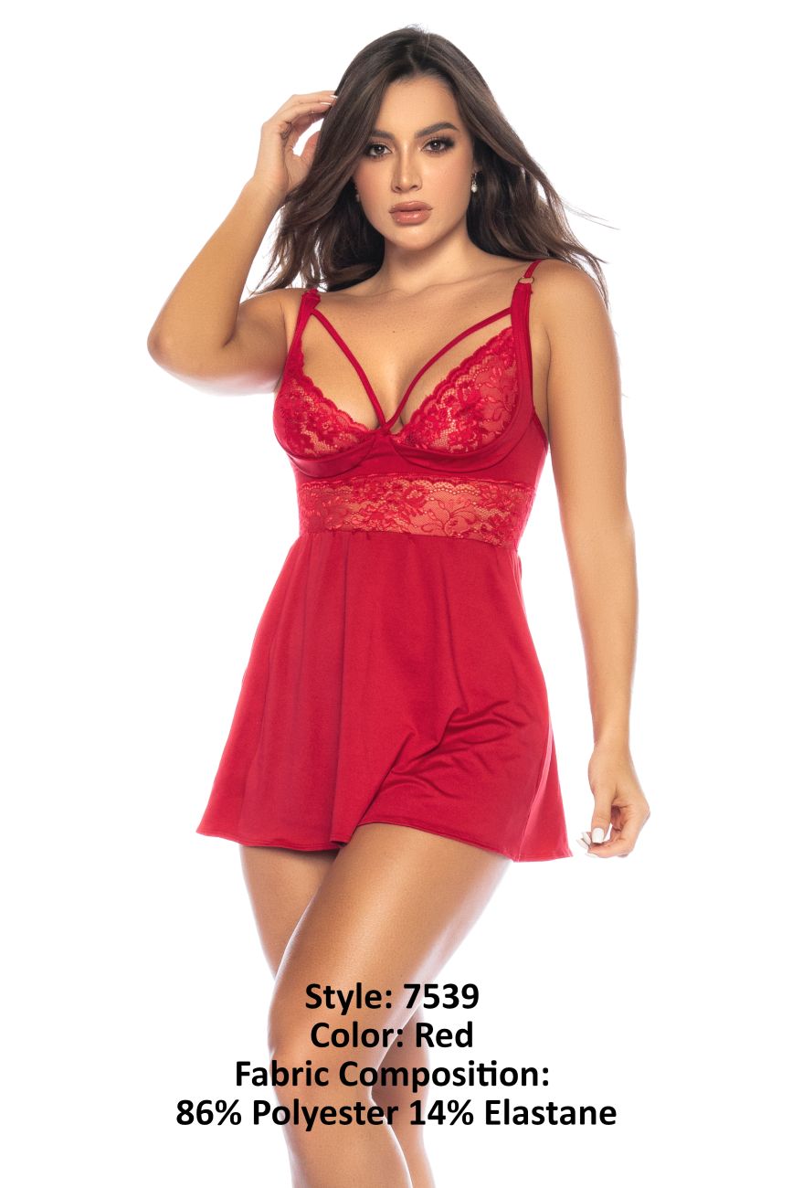 Chemise de nuit Mapale 7539 Couleur Rouge