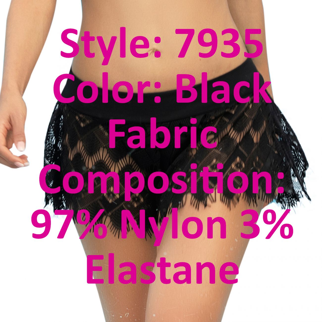 Mapale 7935 Strandshorts Farbe Schwarz