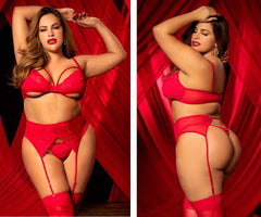 Ensemble de trois pièces Mapale 8726X Couleur rouge