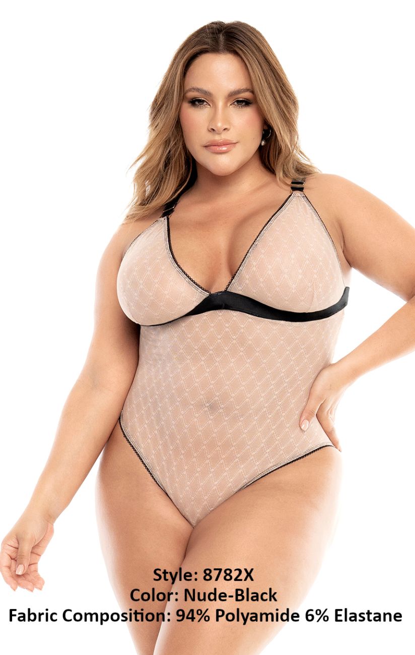 Body Mapale 8782X Couleur Nude-Noir