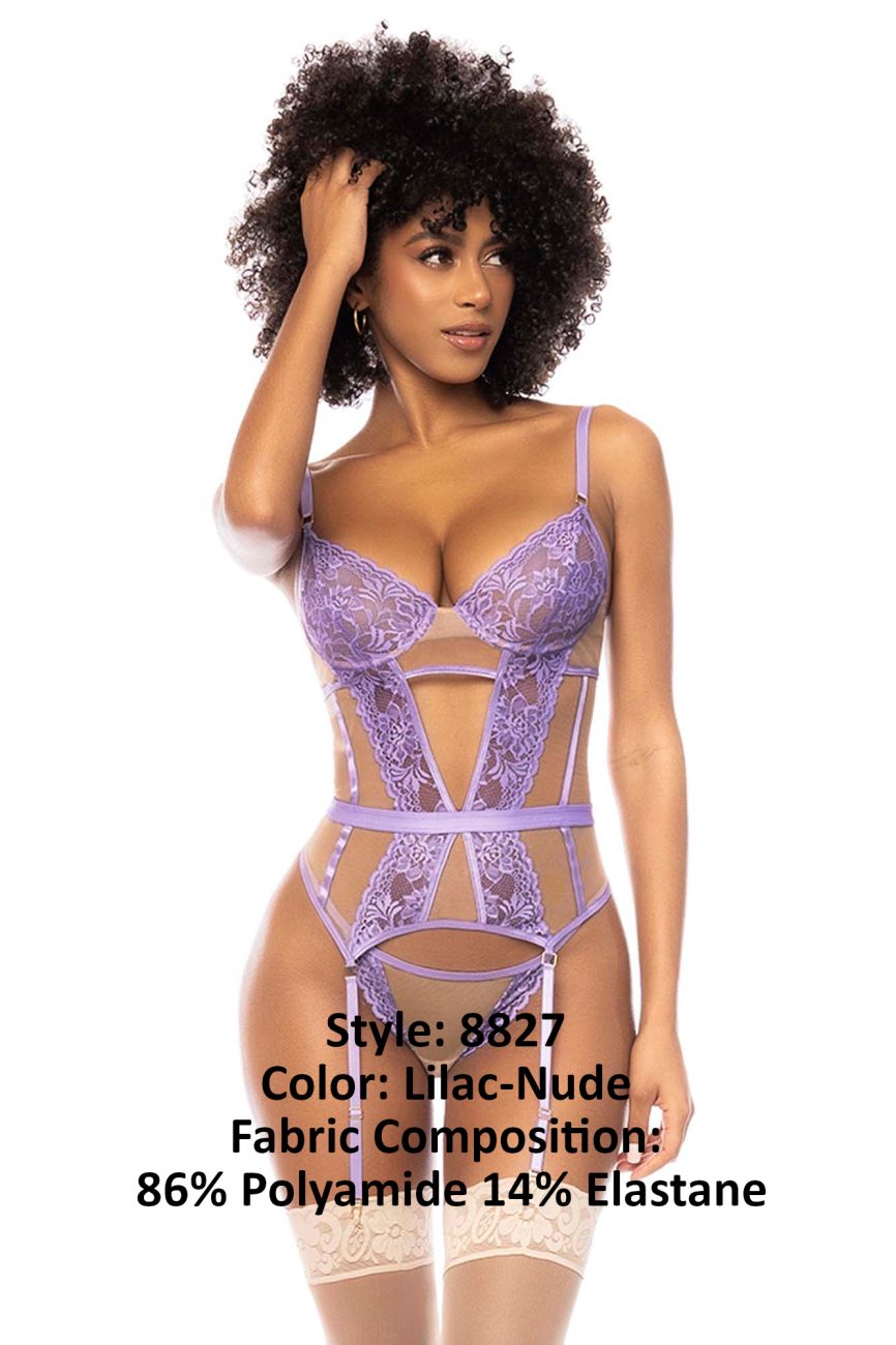 Ensemble deux pièces Mapale 8827 Danna couleur lilas-nude