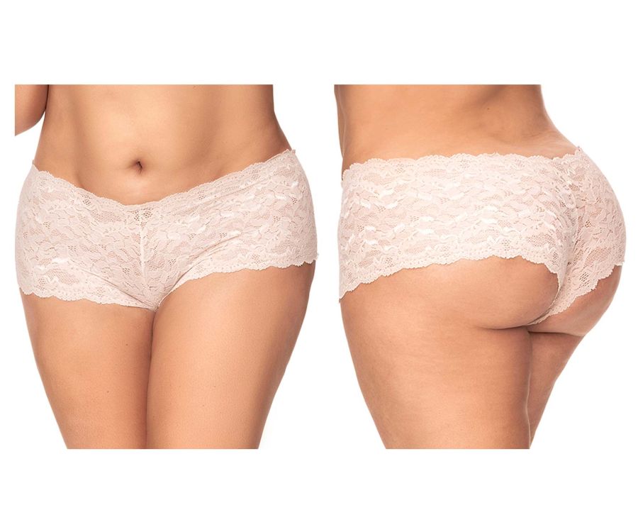 Mapale 90X Spitzen-Boyshort Farbe Elfenbein