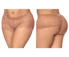 Shorty en dentelle Mapale 90X couleur taupe