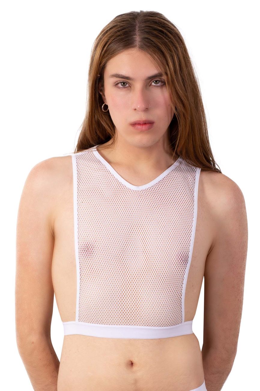 PLURAL PL007 Crop Top Farbe Weiß