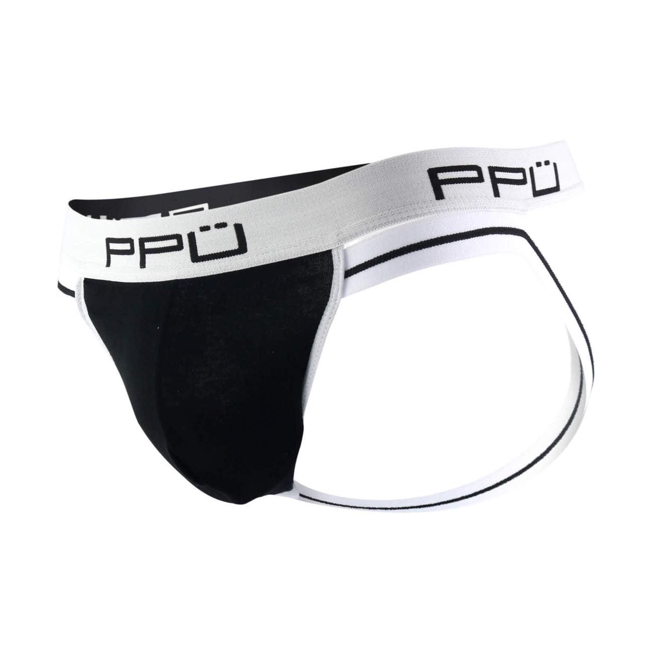 PPU 0965 Jockstrap Couleur Blanc-Noir