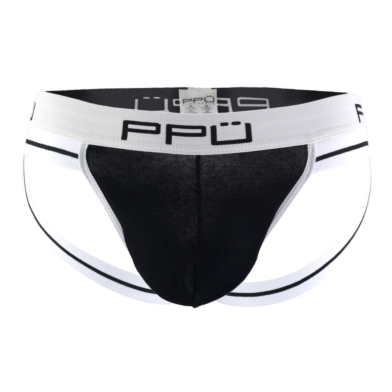 PPU 0965 Jockstrap Couleur Blanc-Noir