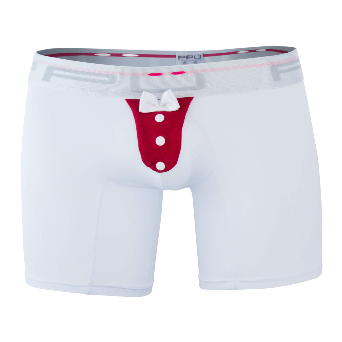 PPU 1325 Tuxedo Boxershorts Farbe Weiß