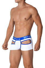 PPU 2104 Badehose mit offenem Rücken, Farbe: Weiß