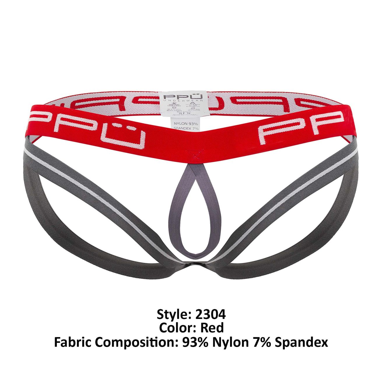 PPU 2304 Ball Lifter Jockstrap Color Red