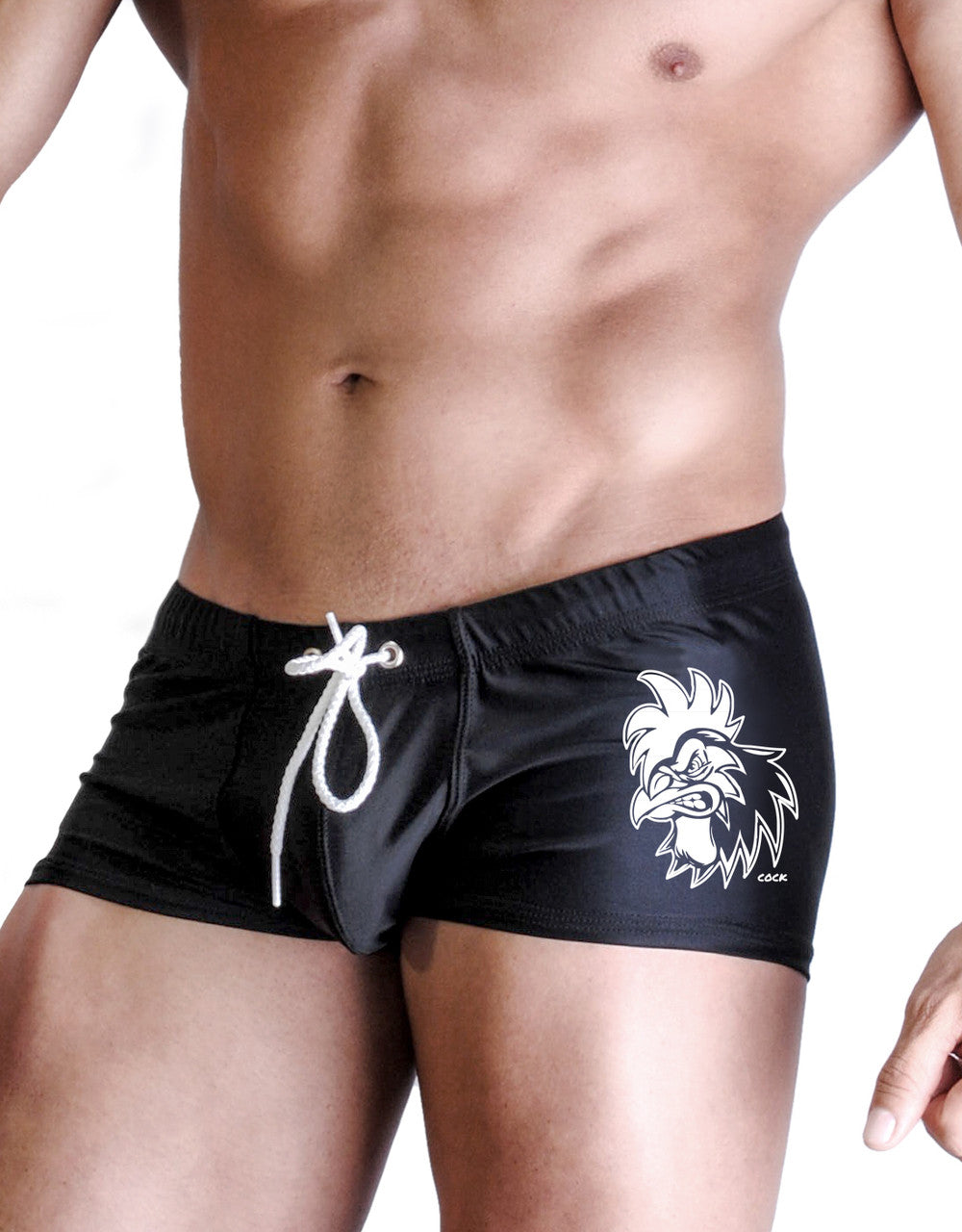 WildmanT COCK SQUARE CUT SWIM BLACK - EricSaloDesign.com