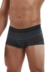 Papi 554569-968 Pencil Stripes Brazilian Trunks Color Black-Blue