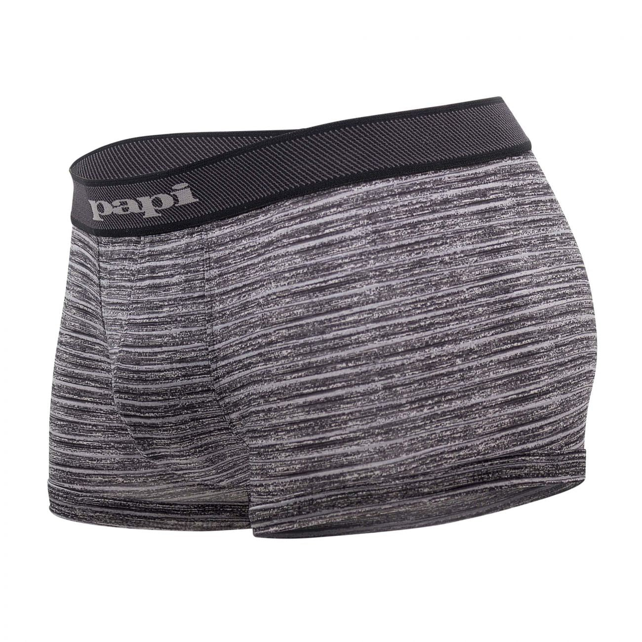 Papi 626183-962 Cool2 2PK Solid-Print Brazilian Trunks Color Black-Gray