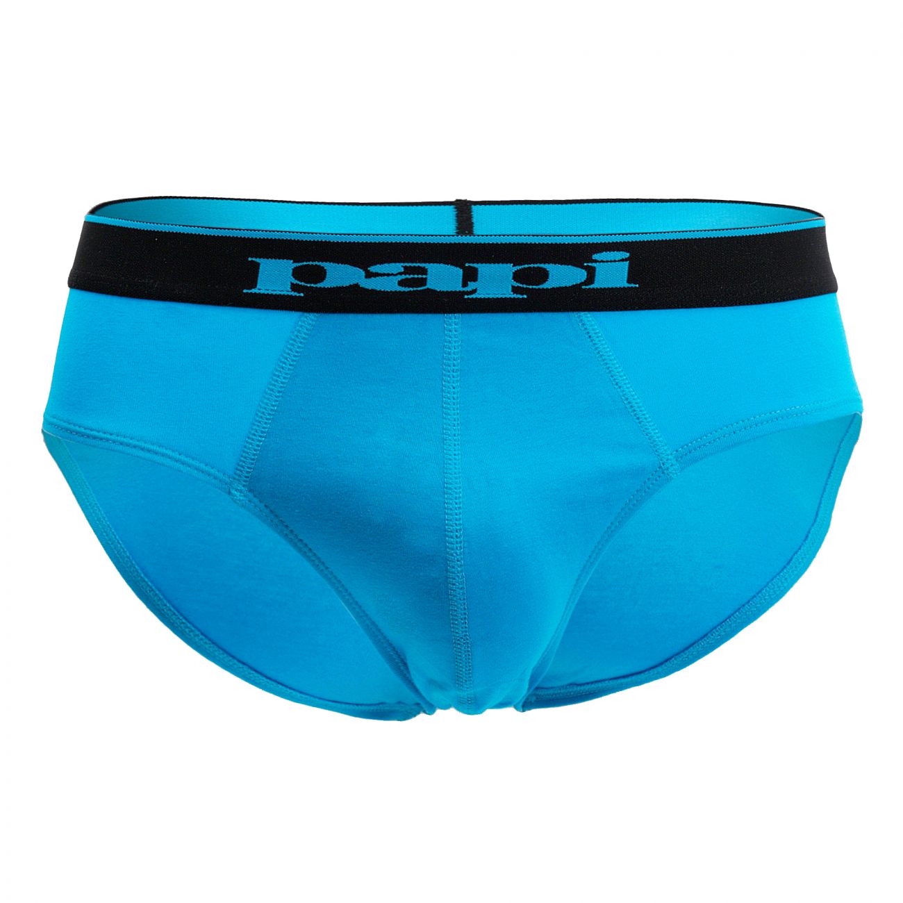 Papi 980403-941 3PK Cotton Stretch Brief Color Black-Cobalt-Blue