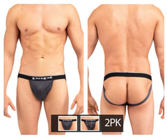 Jockstrap Papi UMPA006 2PK Couleur Noir-Gris