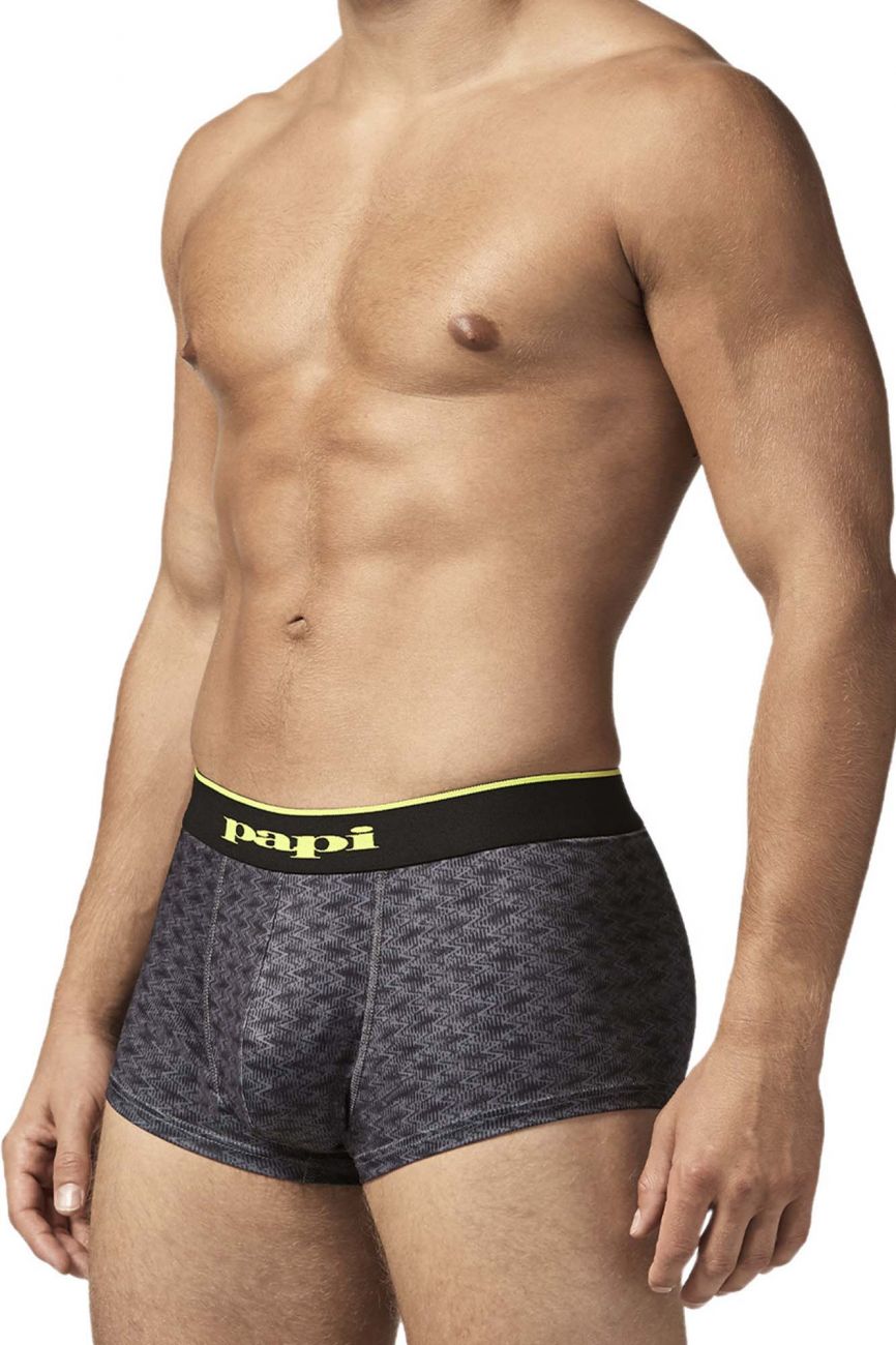 Papi UMPA048 2PK Microflex Brazilian Trunks Farbe Anthrazit-Grafik