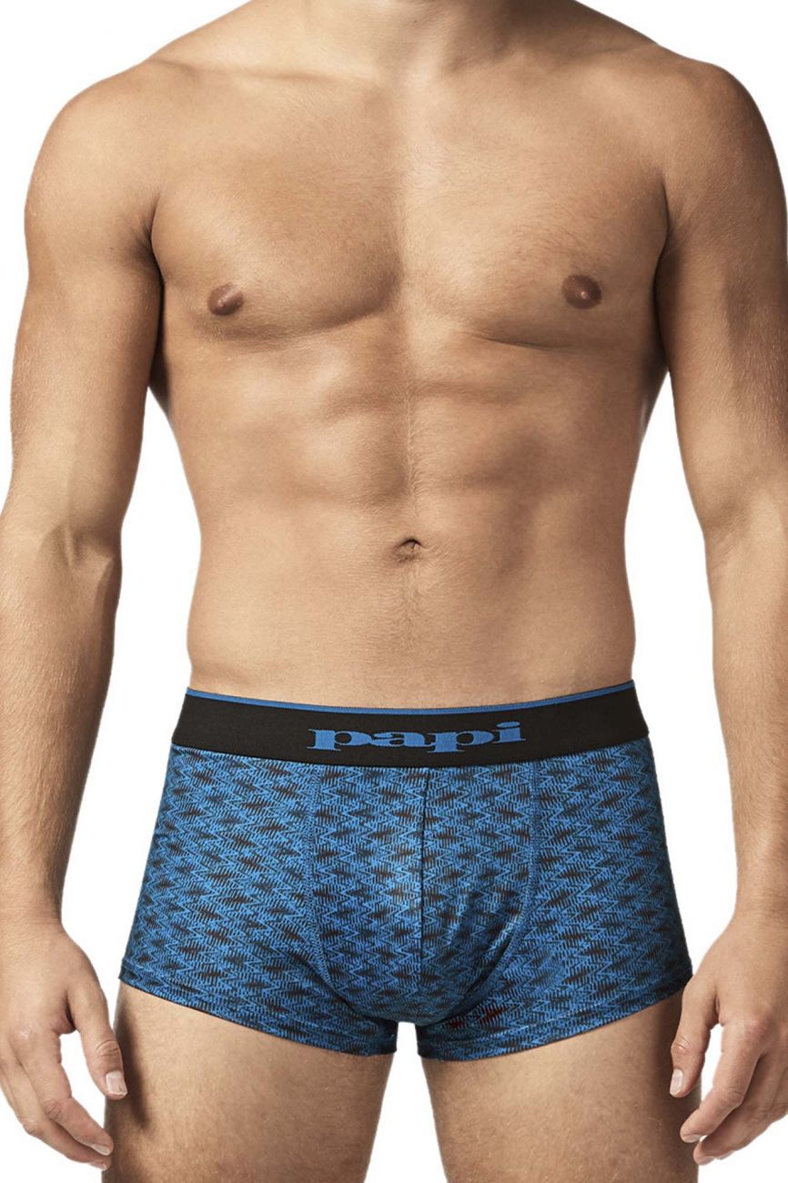 Papi UMPA048 2PK Microflex Brazilian Trunks Farbe Teal-Graphic