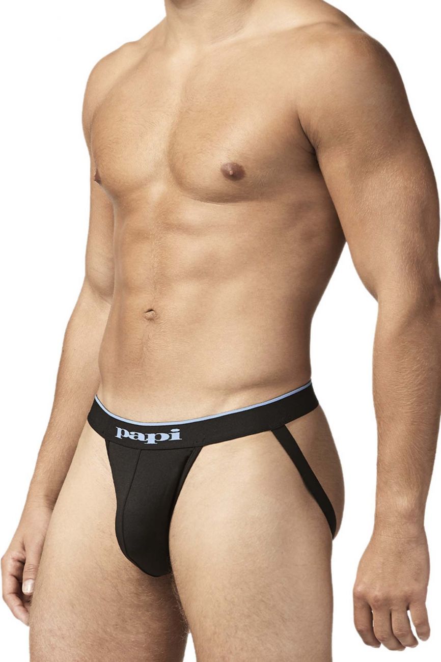 Papi UMPA049 2PK Microflex Jockstrap Farbe Blau-Textur