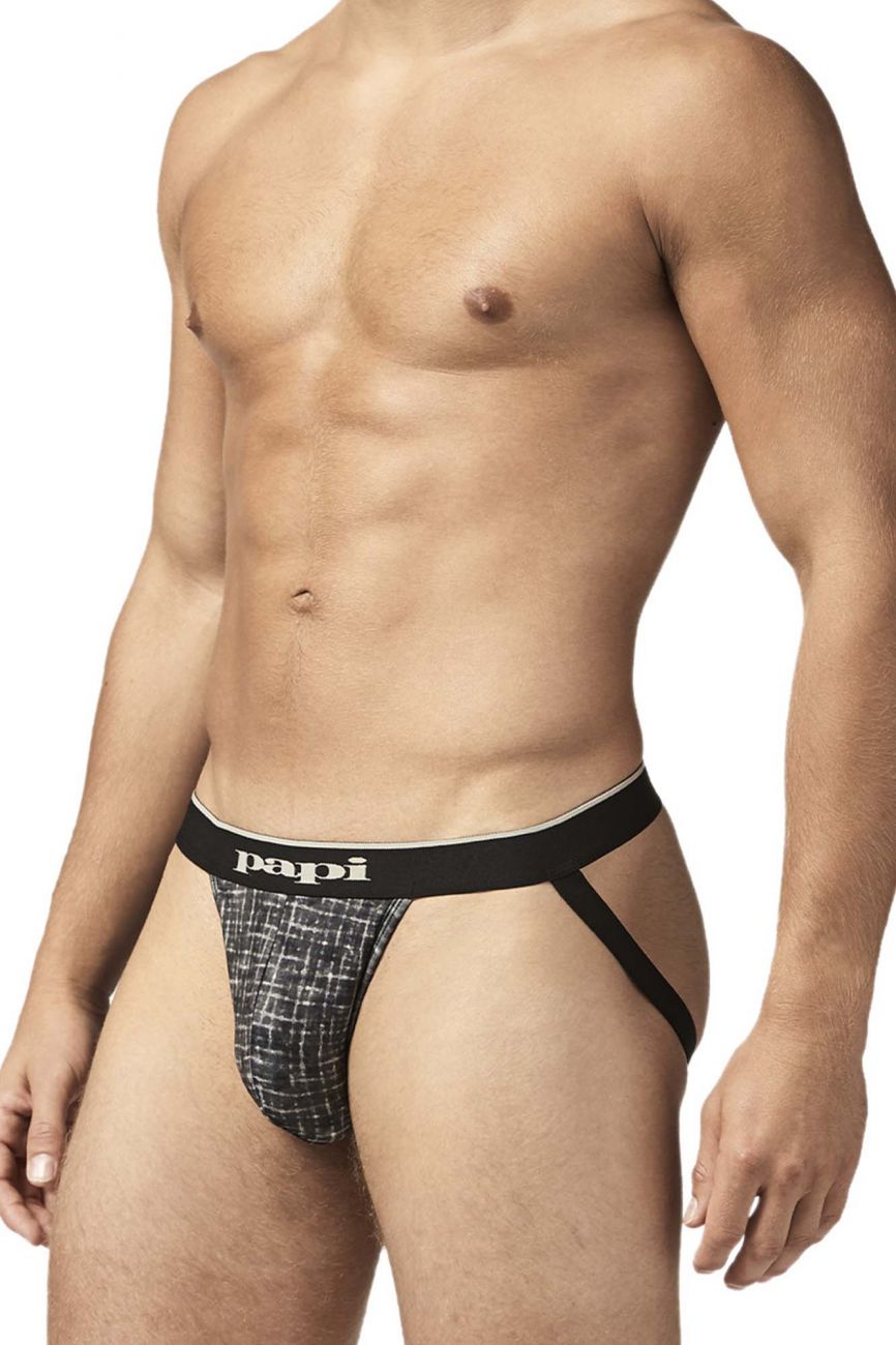 Jockstrap Papi UMPA049 2PK Microflex Couleur Gris-Texture