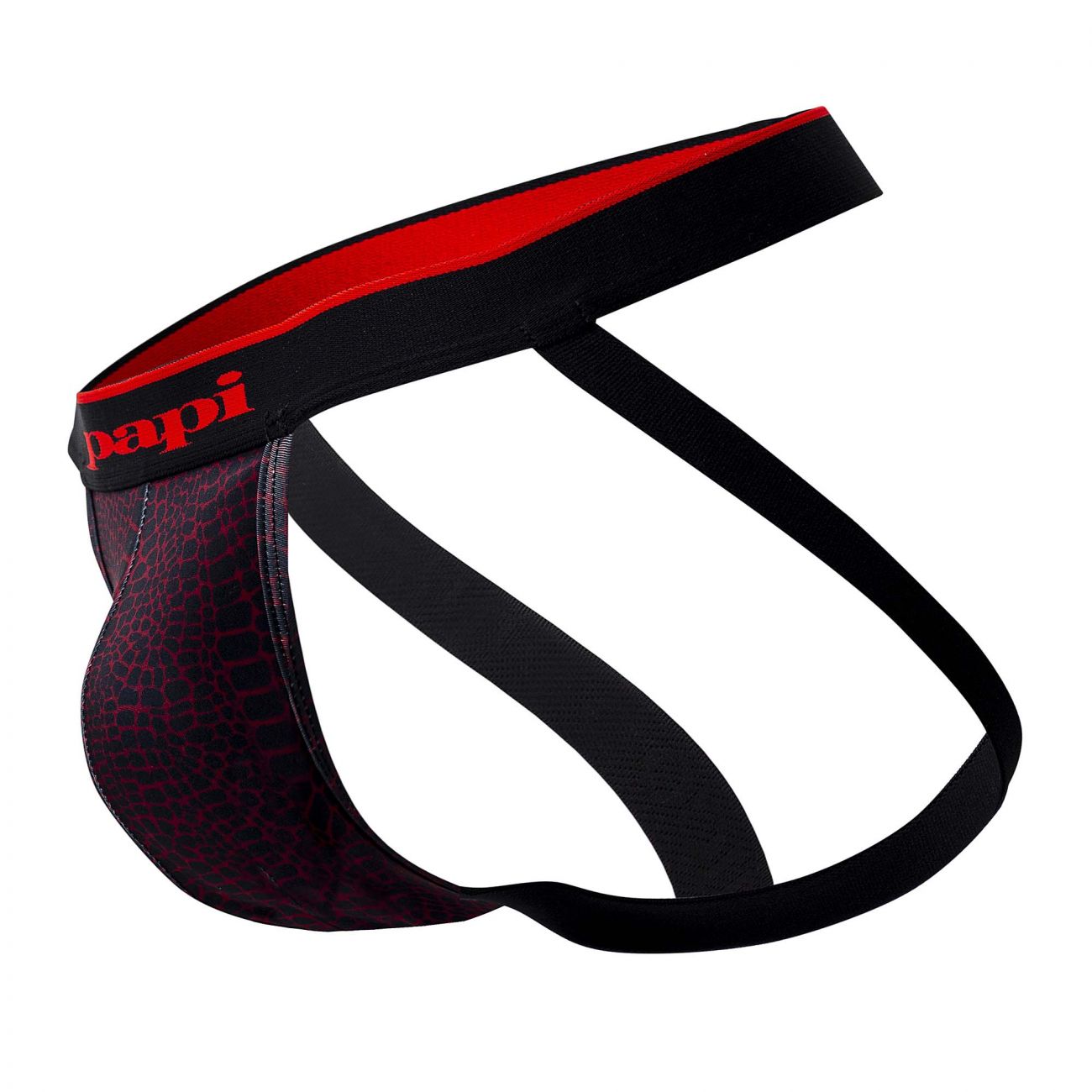 Jockstrap Papi UMPA049 2PK Microflex Couleur Rouge-Léopard