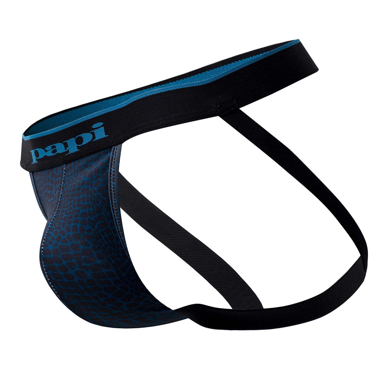 Jockstrap Papi UMPA049 2PK Microflex Couleur Bleu sarcelle-Léopard