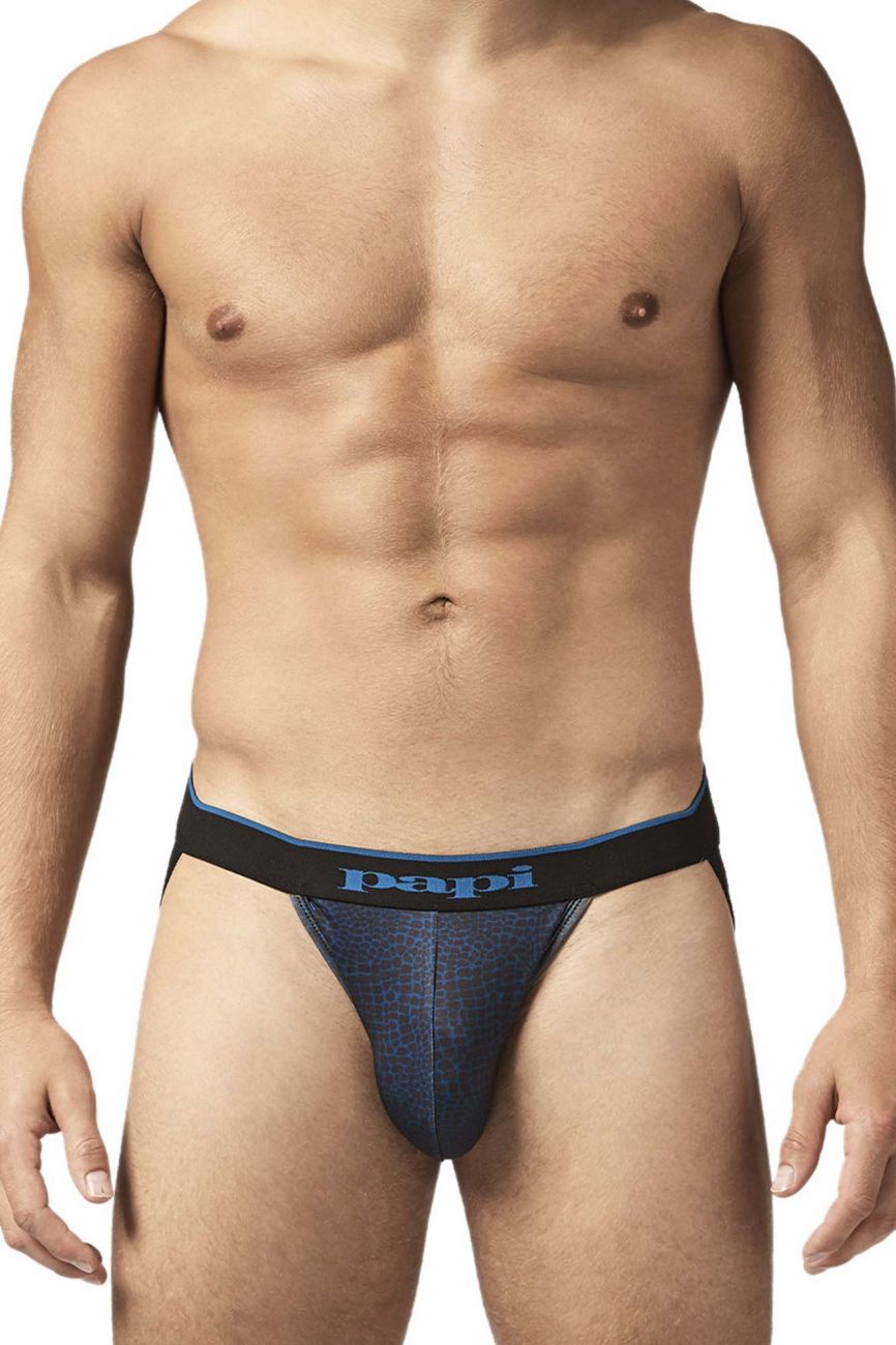 Jockstrap Papi UMPA049 2PK Microflex Couleur Bleu sarcelle-Léopard