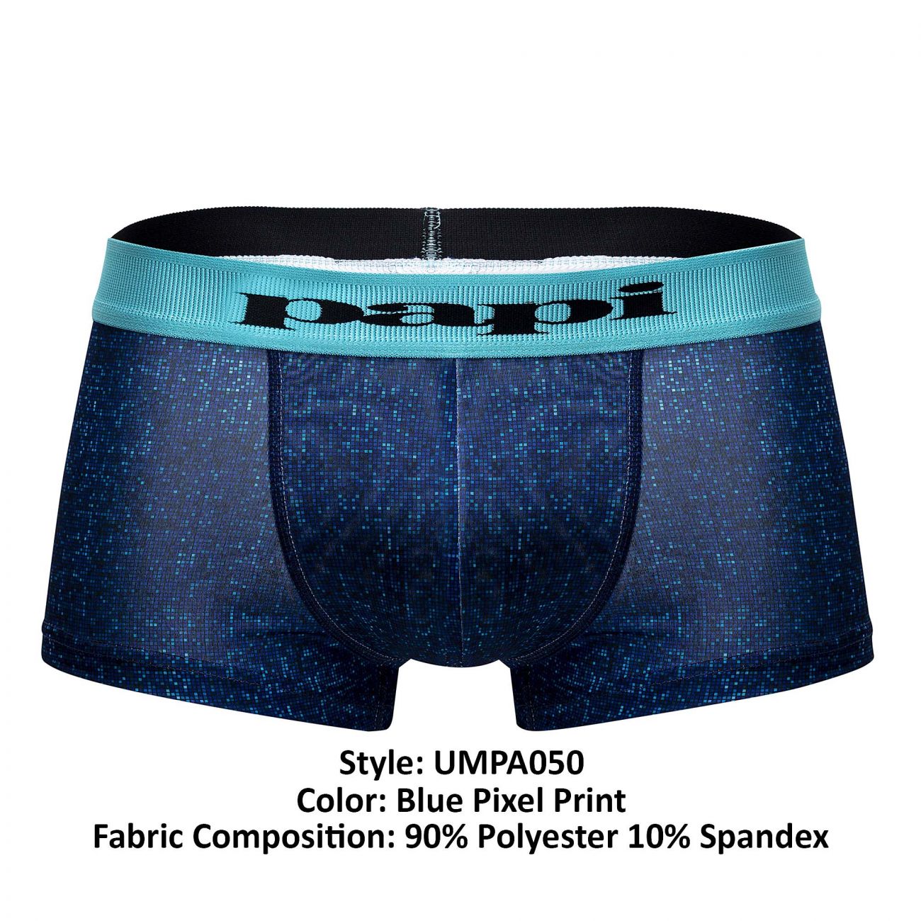 Papi UMPA050 Fashion Microflex Brazilian Trunks Farbe Blau Pixel Print