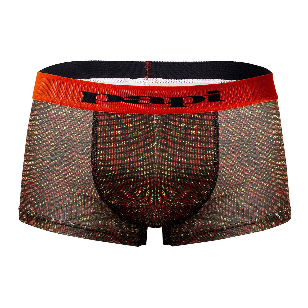 Papi UMPA050 Fashion Microflex Brazilian Trunks Farbe Orange Pixel Print