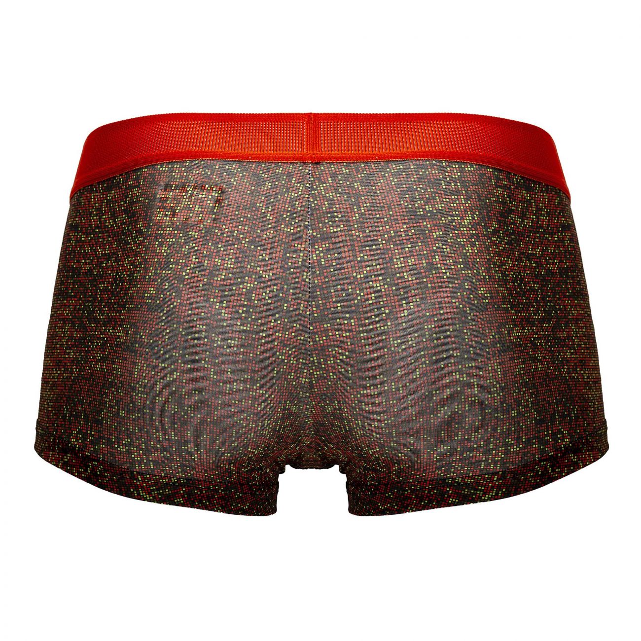 Papi UMPA050 Fashion Microflex Brazilian Trunks Farbe Orange Pixel Print