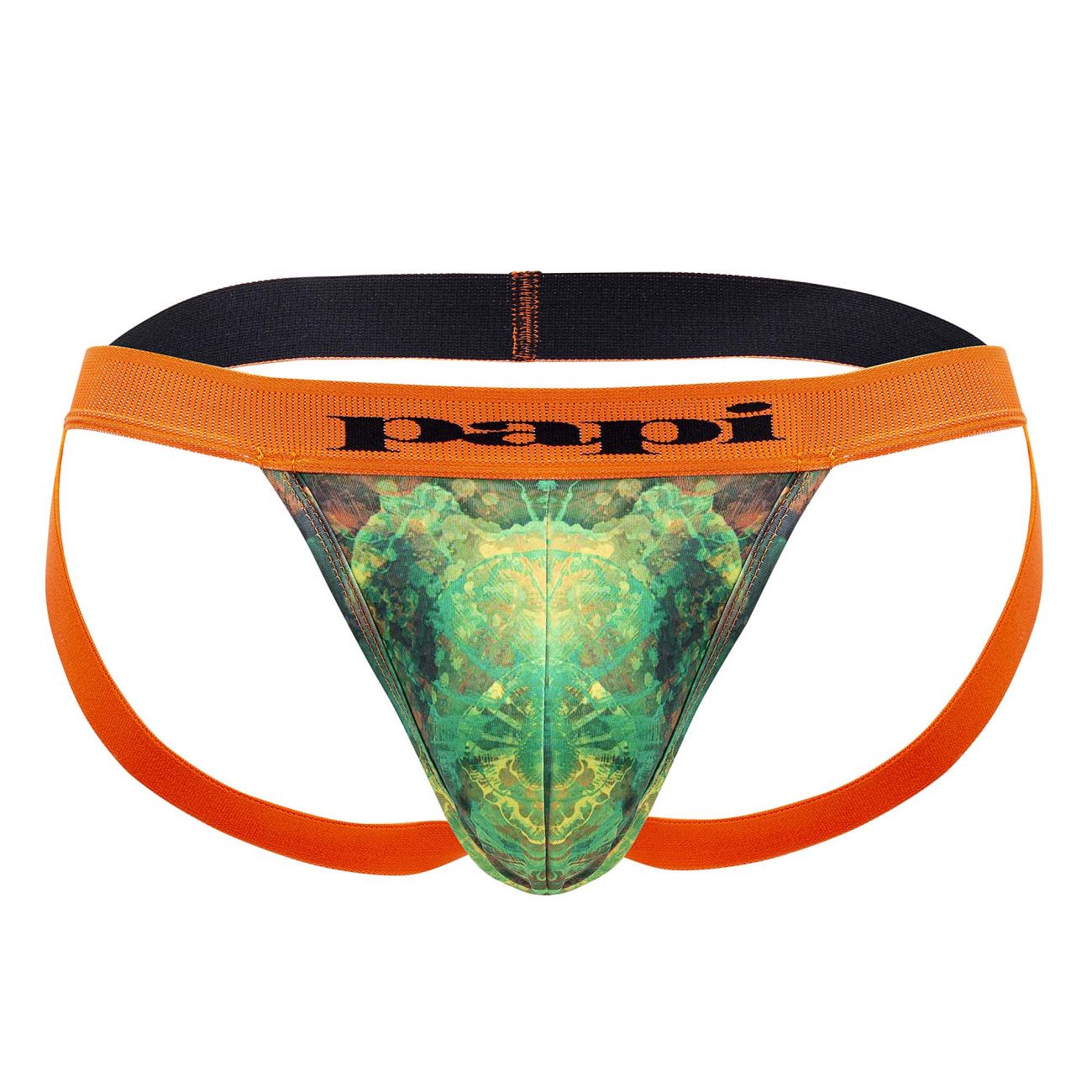 Papi UMPA051 Fashion Microflex Brazilian Jockstrap Color Sunrise Multi Print