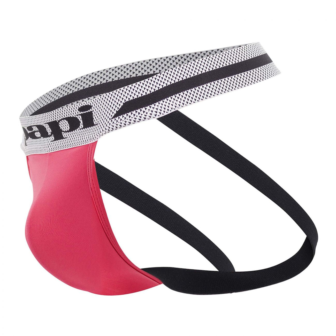 Jockstrap Papi UMPA081 2PK Microflex Couleur Rose-Noir