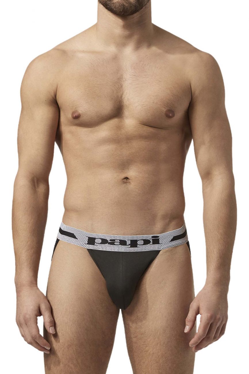 Jockstrap Papi UMPA081 2PK Microflex Couleur Tropical-Noir