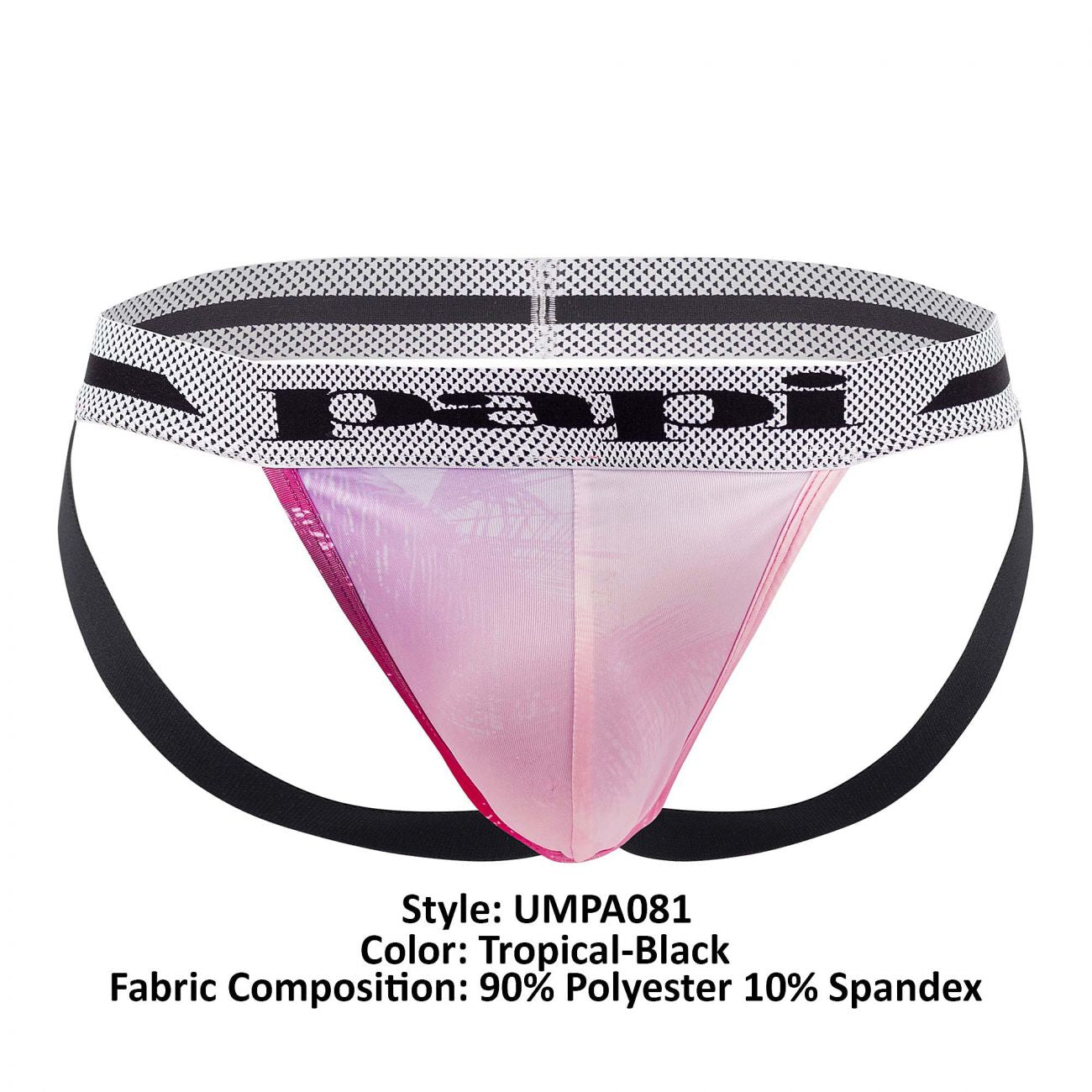 Jockstrap Papi UMPA081 2PK Microflex Couleur Tropical-Noir